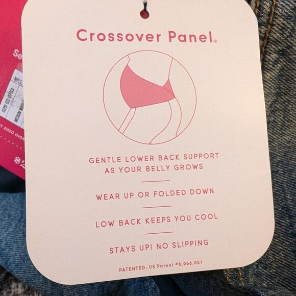 Isabel Maternity Vintage Straight Jeans Size 2 Crossover Panel - Picture 9 of 9